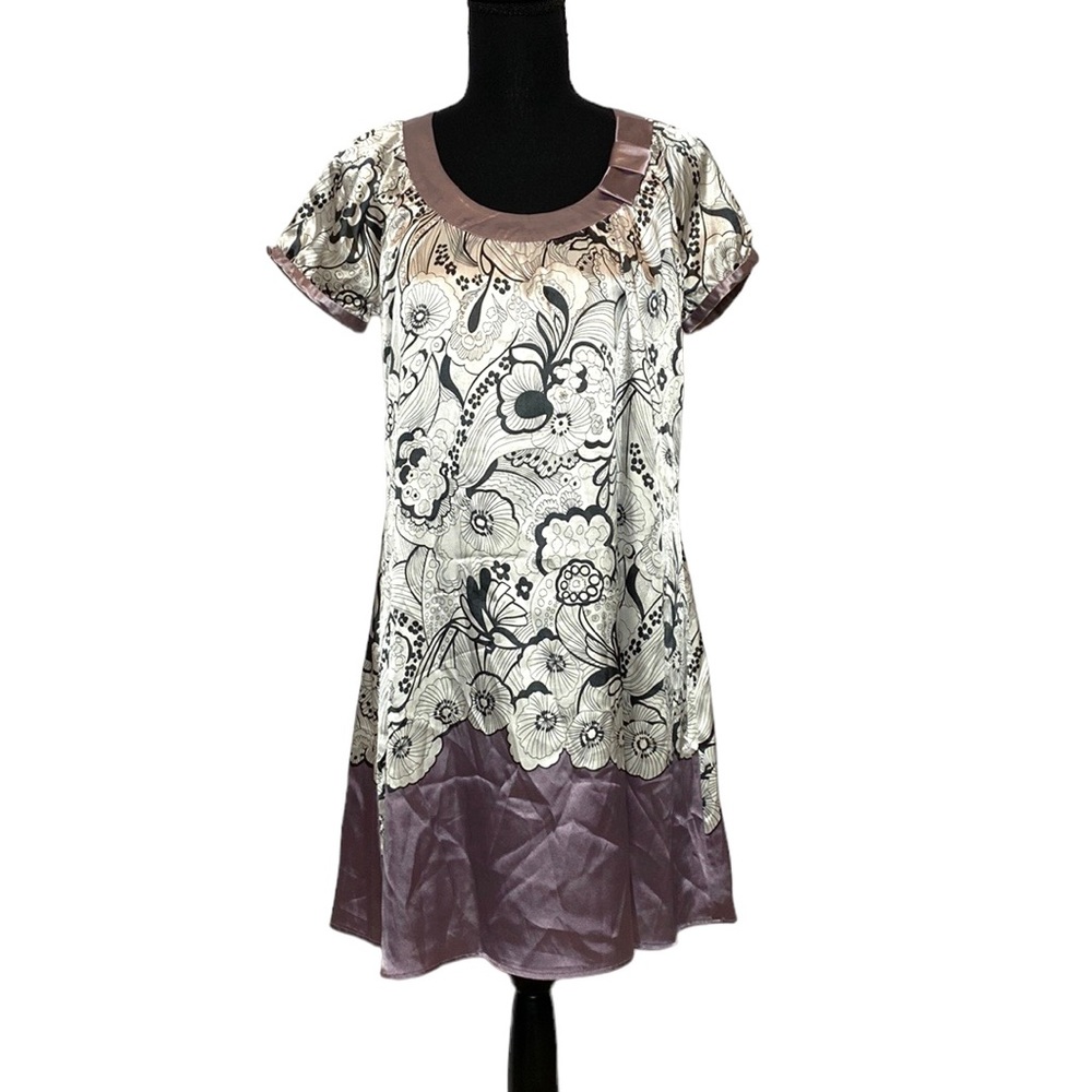 BCBG MaxAzria Silky Short Sleeve Tunic Top XS